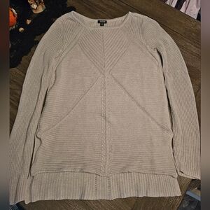 ana Women's Light Gray Crew Neck Sweater